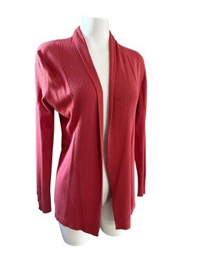 Ricki’s Open-Front Women's Cardigan Sweater - coral, size M